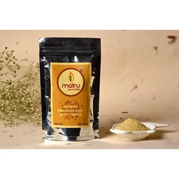 Matru Ayurveda Premium Fenugreek Seed/Methi Powder 100 Grams, Herbkart8t781N89dUxfqL.webp,