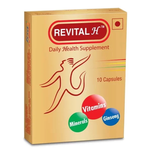 Revital H For Daily Health Supplement - 10 Capsules available on Herbkart