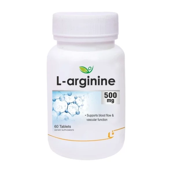 Biotrex Nutraceuticals L-Arginine 500Mg Tablets - 60 Count available on Herbkart