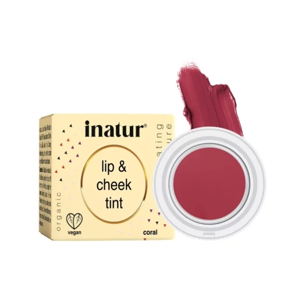 inatur Coral Lip & Cheek Tint available on Herbkart