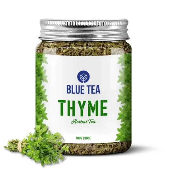 BLUE TEA - Organic Thyme Leaves, 100 Gram, Pet Jar, Herbkart8t761nU0os20WBL.webp, Herbkart8t761nU0os20WBL