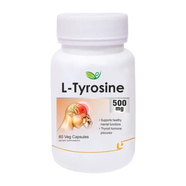 Biotrex Nutraceuticals L-Tyrosine 500mg - 60 Capsules available on Herbkart