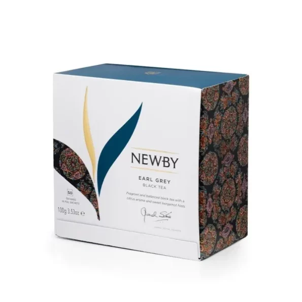 Newby Earl Grey Tea Bags Premium Black Tea Blended With Natural Bergamot Flavor & Citrus Twist 50 pieces 100 Grams, Herbkart8t761xWi6mp7XL.webp,