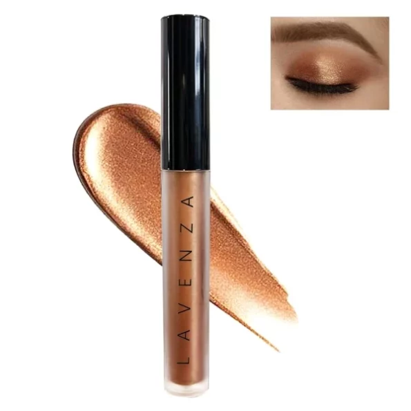 Lavenza Color Pop - Liquid Eyeshadow | DUAL TONE, Vegan, Silicone & Talc FREE, Long-lasting, Light-weight, Smudge-proof| 3.5 ml (Metallic Bronze & Mocha shade), Herbkart8t751ZeN2eVGVL.webp, Herbkart8t751ZeN2eVGVL