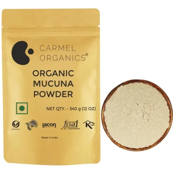 CARMEL ORGANICS Mucuna White Seed Powder (340 Gram), Herbkart8t781If9-O87uL.webp, Herbkart8t781If9 O87uL