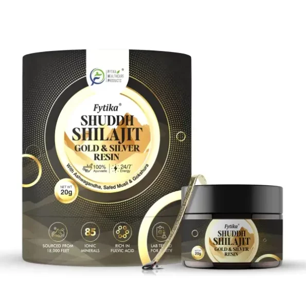 Fytika Shuddh Shilajit Gold and Silver Resin - 20G, Herbkart8t781fPEefO8AL.webp, Herbkart8t781fPEefO8AL