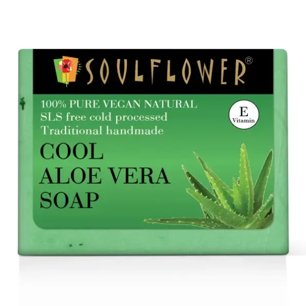 Soulflower Aloe Vera Soap Handmade, 150g, Herbkart8t771CGkkGisAS.webp, Herbkart8t771CGkkGisAS