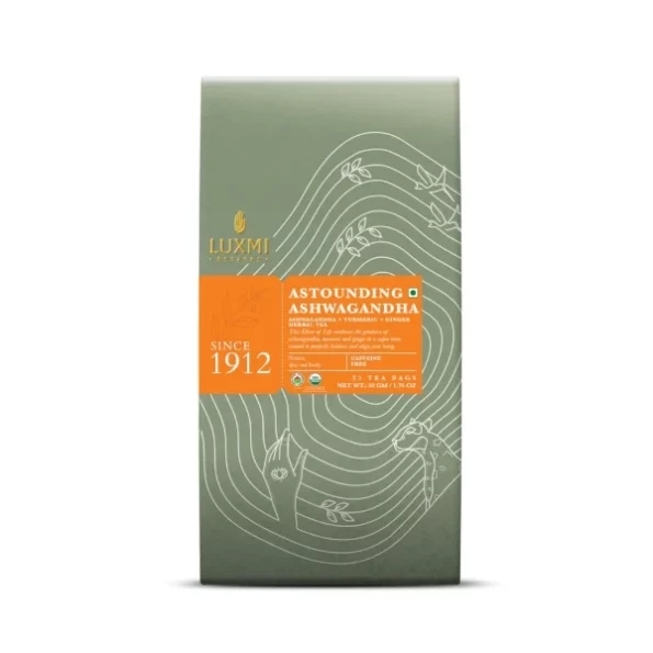 LUXMI Estates Assam Astounding Ashwagandha Root Tea 25 Tea Bags (50Gm) Pack, Herbkart8t7712fYtEXO9L.webp, Herbkart8t7712fYtEXO9L