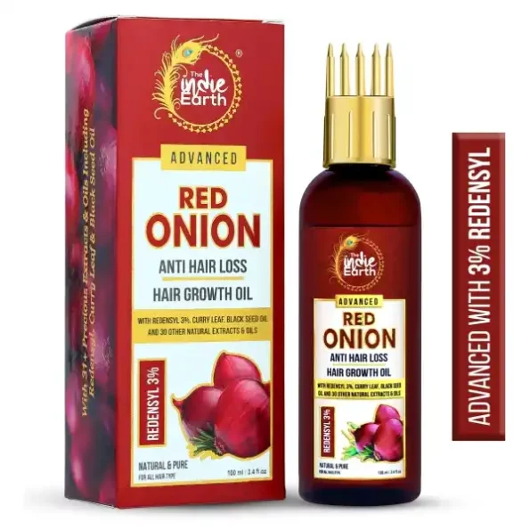 The Indie Earth Advanced 3% Redensyl Red Onion Anti Hair Loss & Hair Growth Oil100Ml, Herbkart8t781z205xqIw4L.webp,