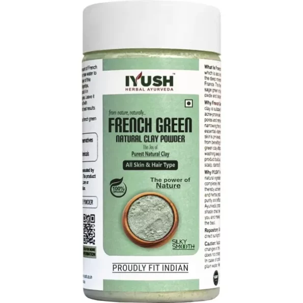 IYUSH Herbal Ayurveda French Green Clay Powder - 100gm, Herbkart8t761AEdWBBIbL.webp, Herbkart8t761AEdWBBIbL