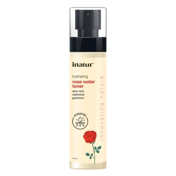 inatur Rose Water Toner, 100ml available on Herbkart