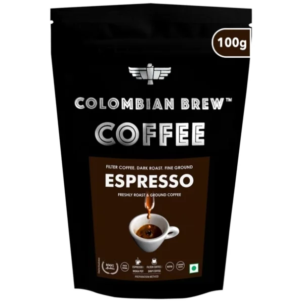 Colombian Brew Arabica Espresso Filter Coffee Powder, Roast & Ground Strong, 100g, Herbkart8t771suMzzdVdL.webp, Herbkart8t771suMzzdVdL