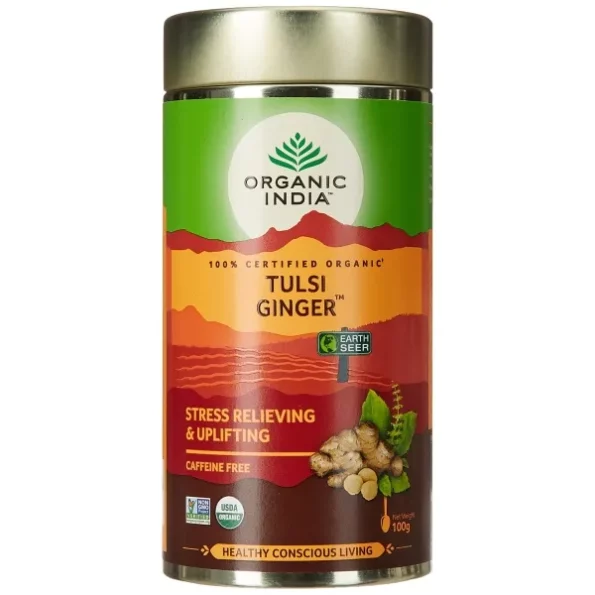 Organic India Tulsi Ginger Tea - 100 g, Herbkart8t7814LrIhWWRL.webp, Herbkart8t7814LrIhWWRL