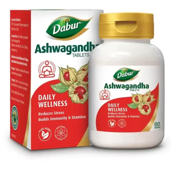 Dabur Ashwagandha Tablets - 60 tabs General Wellness Tablets, Herbkart8t771HmLo20HqpL.webp, Herbkart8t771HmLo20HqpL