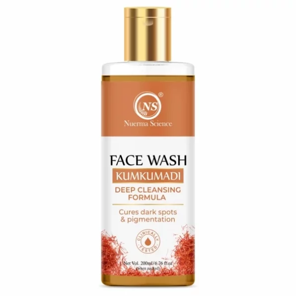 Nuerma Science Kumkumadi Face Wash - 200ml, Herbkart8t7514NpNNIZRL.webp, Herbkart8t7514NpNNIZRL