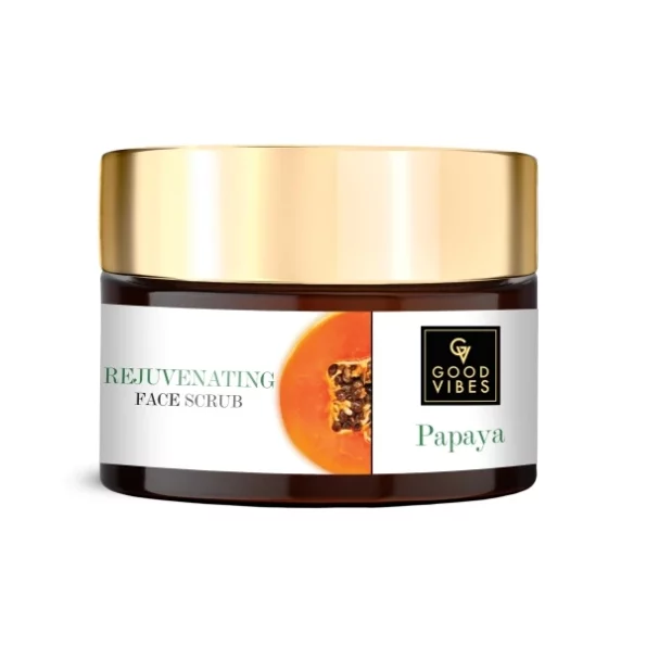 Good Vibes Papaya Rejuvenating Face Scrub, 50 g, Herbkart8t771nypso2AyL.webp, Herbkart8t771nypso2AyL