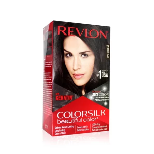 Revlon Colorsilk Permanent Hair Color with Keratin, 40ml + 40ml + 11.8ml - Brown Black 2N, Herbkart8t761gk3LnYvIL.webp, Herbkart8t761gk3LnYvIL