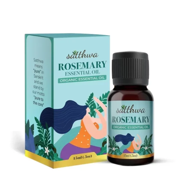 Satthwa Organic Rosemary Essential Oil - Therapeutic Grade - 15ml, Herbkart8t7817wF-C42IL.webp, Herbkart8t7817wF C42IL