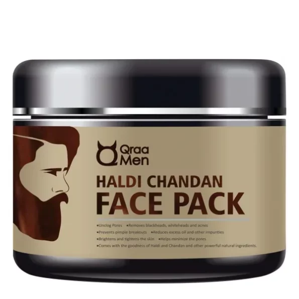 Qraa Men Haldi Chandan Face Pack for Skin Brightening/Lightening with Turmeric Oil & Sandalwood, 100 g, Herbkart8t761hw7z208ymL.webp, Herbkart8t761hw7z208ymL