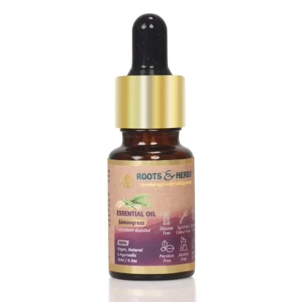 Roots And Herbs Lemongrass Essential Oil, 10 ml, Herbkart8t7817K0ULVyeL.webp, Herbkart8t7817K0ULVyeL