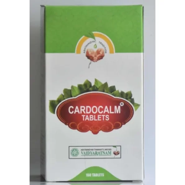 Vaidyaratnam Cardocalm Tablets -100 Ayurvedic Products available on Herbkart