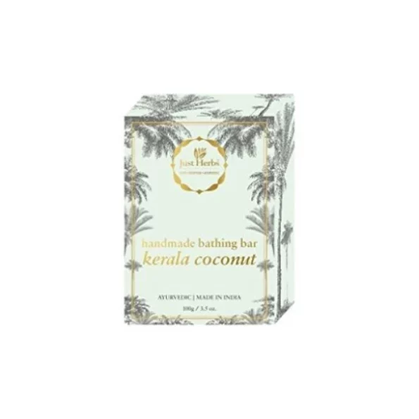 Just Herbs Ayurvedic Coconut and Aloe Vera Handmade Bathing Soap Bar -100 gm, Herbkart8t741kBjDOB0NL.webp, Herbkart8t741kBjDOB0NL