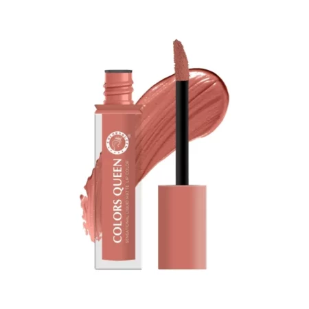 Colors Queen Sensational Liquid Matte Lipstick - 7g | Long Lasting, Fade & Transfer Proof Lipstick | Highly Pigmented, Water & Smudge Proof Liquid Lipstick for Women (11 - Dusty Rose)