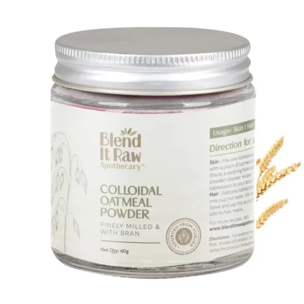 Blend It Raw Apothecary Colloidal Oatmeal Powder for Skin, 60g, Herbkart8t761AriAxhYxL.webp,