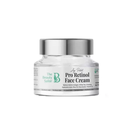 The Beauty Sailor Pro Retinol Face Cream | For Wrinkles & Acne Prone Skin | Enriched with Hyaluronic Acid & Vitamin E Extracts | For Men & Women | For All Skin Types | 50gm