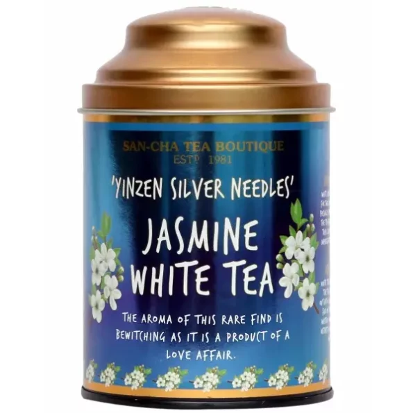 SAN-CHA Tea Boutique Jasmine White Tea (75X3 Cups), Pure Tea Buds Married To Real Jasmine Flowers, Worlds Healthiest Tea, Silver Needles White Tea, Jasmine Tea, 150 grams, Herbkart8t771D7bvhFnnL.webp, Herbkart8t771D7bvhFnnL