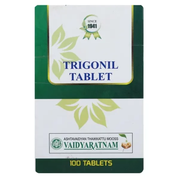 VAIDYARATNAM Ayupra Wellness Trigonil Tablet (100 Tablets), Herbkart8t781jkKzOUOvL.webp, Herbkart8t781jkKzOUOvL