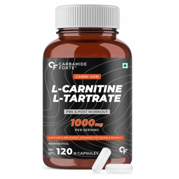 Carbamide Forte L-Carnitine L-Tartrate 1000mg Capsules, Pre Workout Supplement - 120 Veg Capsules, Herbkart8t761IXmdhCSAL.webp, Herbkart8t761IXmdhCSAL