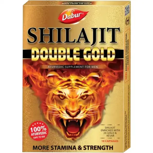 DABUR Shilajit Double Gold - 10 Capsules available on Herbkart