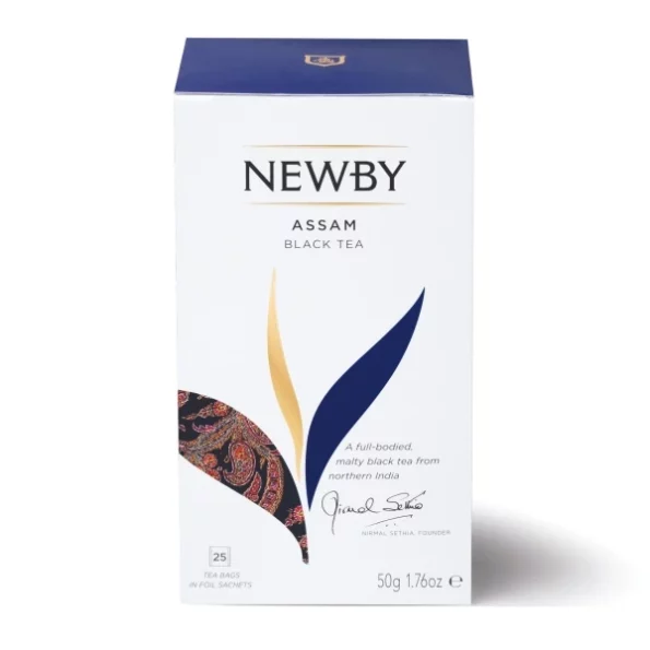 Newby Assam Black Tea Bags 25 Counts Premium Blend Bold, Malty Flavor 50 gm, Herbkart8t771zZIl-BibL.webp, Herbkart8t771zZIl BibL