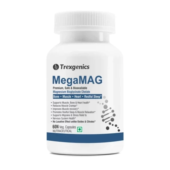 Trexgenics Megamag Magnesium Bisglycinate Elemental Magnesium 220 Mg/2 Caps With Glycine Benefits (60 Veg. Capsules), Herbkart8t761jUa-20G5kL.webp, Herbkart8t761jUa 20G5kL