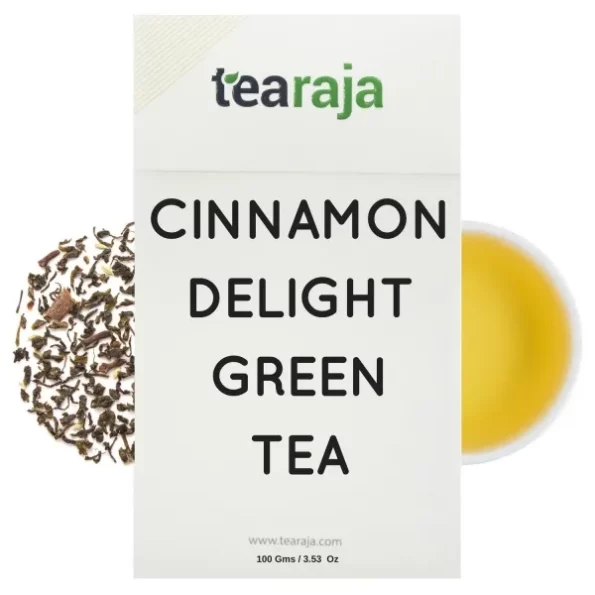 Tearaja Cinnamon Delight Green Tea, 100g, Herbkart8t771Y20tPs9GQL.webp, Herbkart8t771Y20tPs9GQL