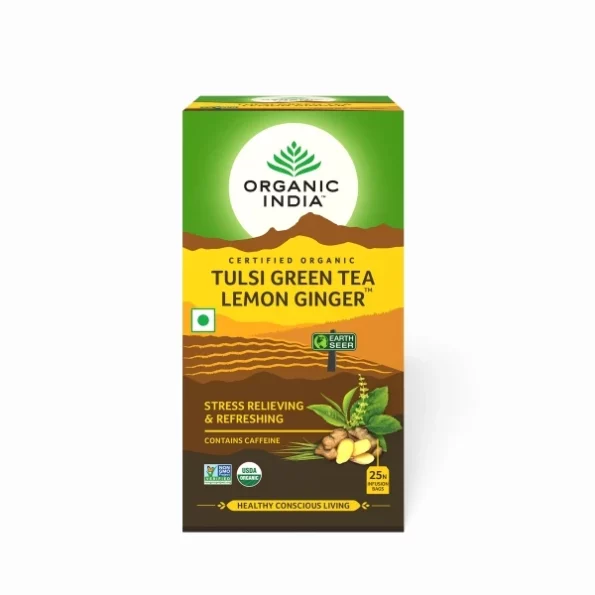 ORGANIC INDIA Tulsi Green Tea Classic, 25 Infusion Bags - 3 Gm, Herbkart8t781WHkL9I7XL.webp, Herbkart8t781WHkL9I7XL