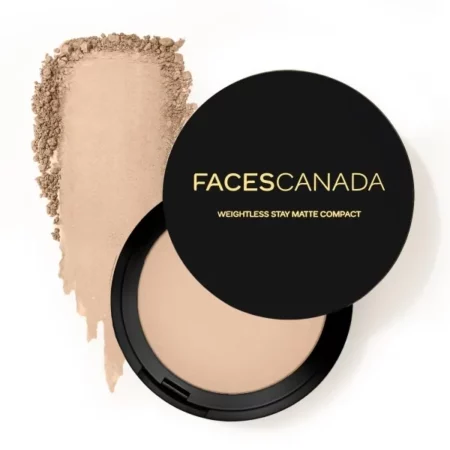 FACESCANADA Weightless Stay Matte Finish Compact Powder - Ivory, 9 G | Non Oily Matte Look | Evens Out Complexion | Hides Imperfections | Blends Effortlessly | Pressed Powder For All Skin Types