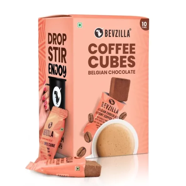 Bevzilla 10 Instant Coffee Cubes Pack with Organic Date Palm Jaggery (Belgian Chocolate), Herbkart8t7711sCqxKIlL.webp,