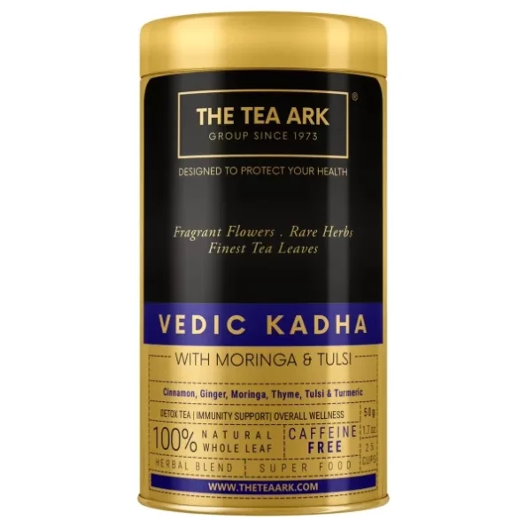 The Tea Ark Vedic Kadha Tea (50g) Tin Pack, Herbkart8t771xen9wg4NL.webp,
