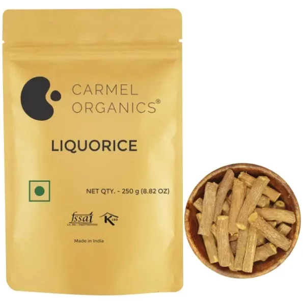 CARMEL ORGANICS Liquorice(Mulethi) Root Whole (250 Grams), Herbkart8t781IlpPK0pTL.webp, Herbkart8t781IlpPK0pTL