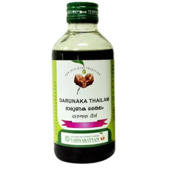 VAIDYARATNAM Darunaka Thailam (200ml) available on Herbkart