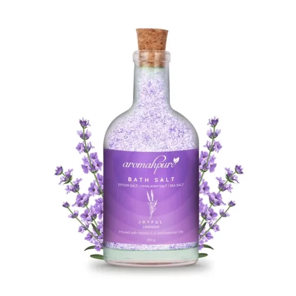 Aromahpure 100% Natural Bath Salt with Essential Oils Joyful Lavender Fragrance (250gm), Herbkart8t781vf2R2SWZL.webp, Herbkart8t781vf2R2SWZL