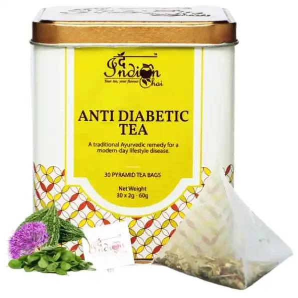 The Indian Chai - Anti - Diabetic Tea 30 Pyramid Tea Bags, Herbkart8t7816nOruWDmL.webp, Herbkart8t7816nOruWDmL