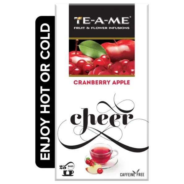 TE-A-ME Cranberry Apple Tea - 25 Tea Bags, Fruit Tea, Fruit Tea Bags, Herbkart8t771TmZAYF9iL.webp, Herbkart8t771TmZAYF9iL