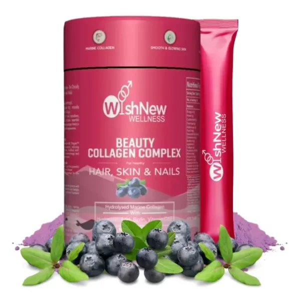 WishNew Wellness BEAUTY COLLAGEN COMPLEX, Radiant Hair, Skin & Nails, 21 Sachets with Collagen, Herbkart8t781Sz1SjXbiL.webp, Herbkart8t781Sz1SjXbiL