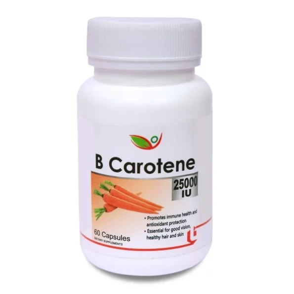 Biotrex Nutraceuticals Beta Carotene 25000Iu - 60 Capsules available on Herbkart