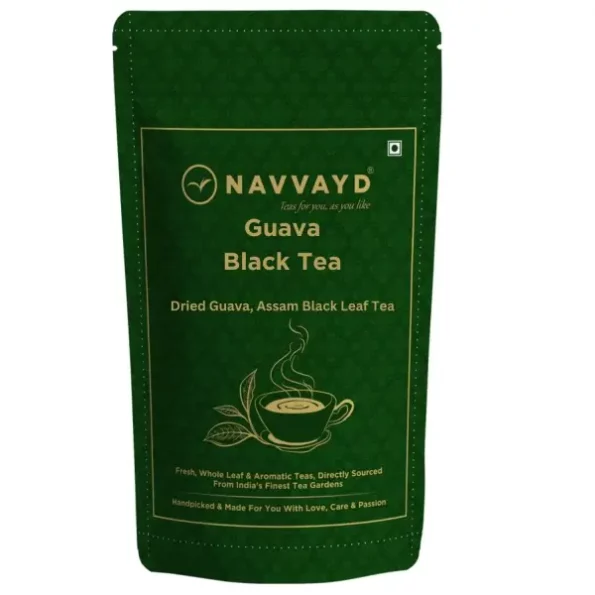 Navvayd Guava Black Tea, with Real Dried Guava Chunks, Loose Leaf (100 Gm), Herbkart8t761J-9vI2008L.webp, Herbkart8t761J 9vI2008L