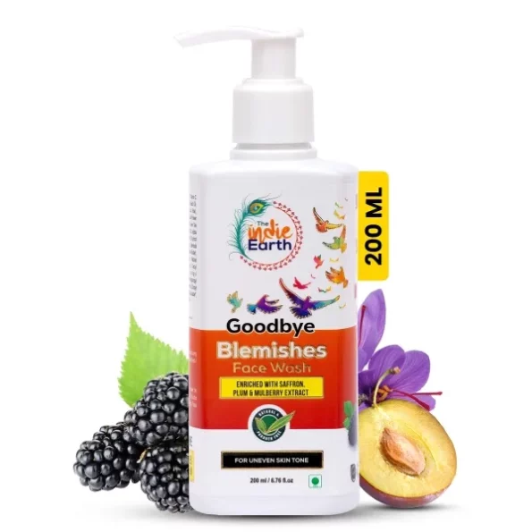 The Indie Earth Goodbye Blemish (Vitamin C) Facewash with Saffron, Plum & Mulberry Extract, 200 ml, Herbkart8t781EKrgP6o4L.webp, Herbkart8t781EKrgP6o4L