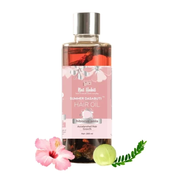 Nat Habit Hibiscus Amla Summer Hair Oil, 200ml, Herbkart8t761tJDtcd7JL.webp, Herbkart8t761tJDtcd7JL